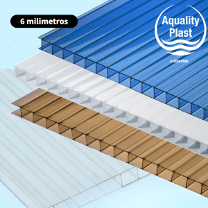 LAMINA DE POLICARBONATO ALVEOLAR 6 mm