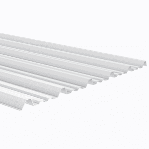 TEJA UPVC BLANCA CRESTA BAJA - 2 MM - 1.13 ANCHO