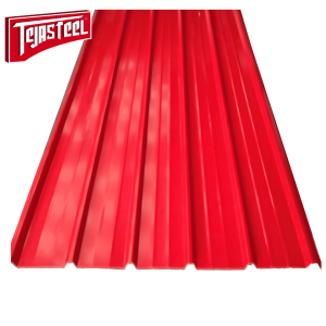 TEJA EN ACERO PREPINTADA TRAPEZOIDAL - Rojo, Calibre 30