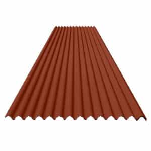 TEJA MULTIUSOS TIPO ZINC POLIPROPILENO - Rojo, #12 (3.66 X 0.82 m)